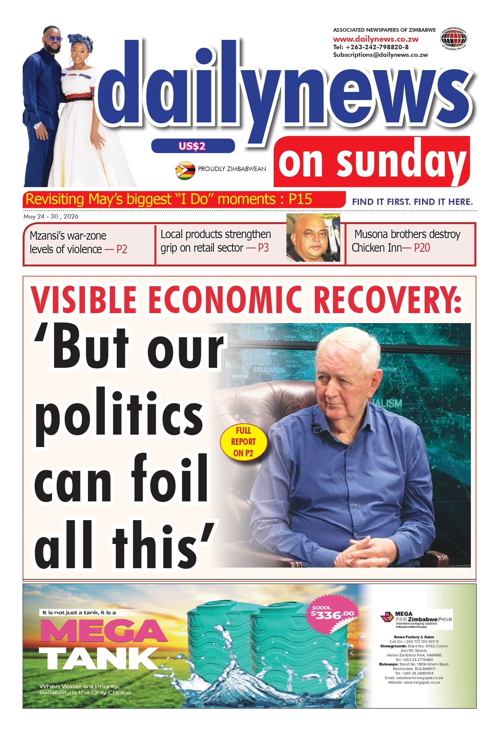Sunday 24 May 2026